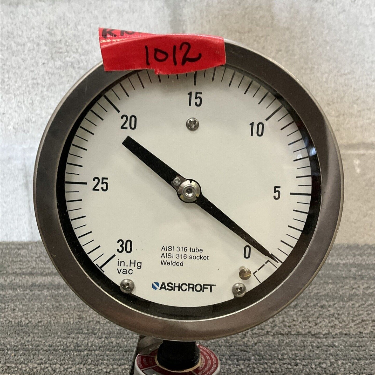 ASHCROFT GAUGE 45 1009S 04L WITH DIAPHRAGM SEAL 50 200TS 04T