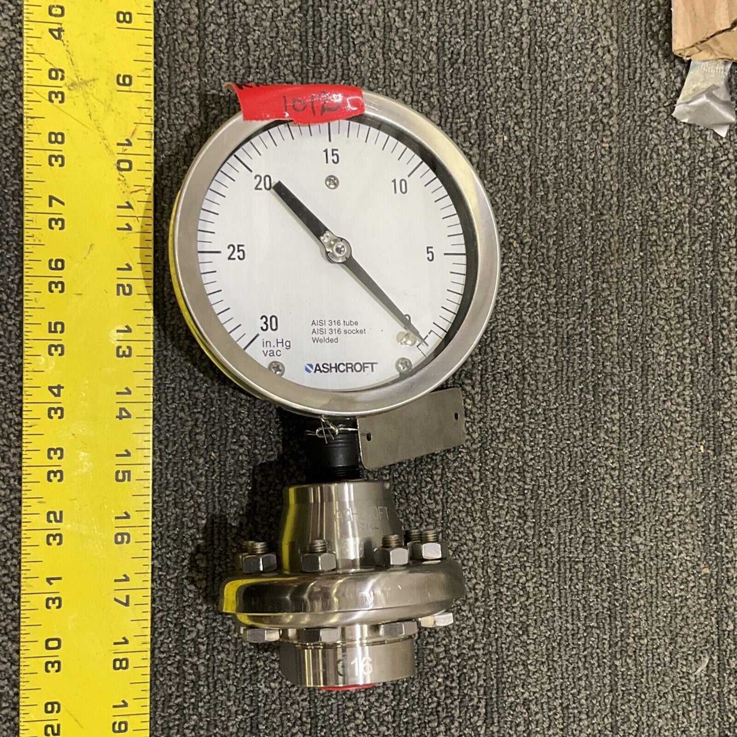 ASHCROFT GAUGE 45 1009S 04L WITH DIAPHRAGM SEAL 50 200TS 04T
