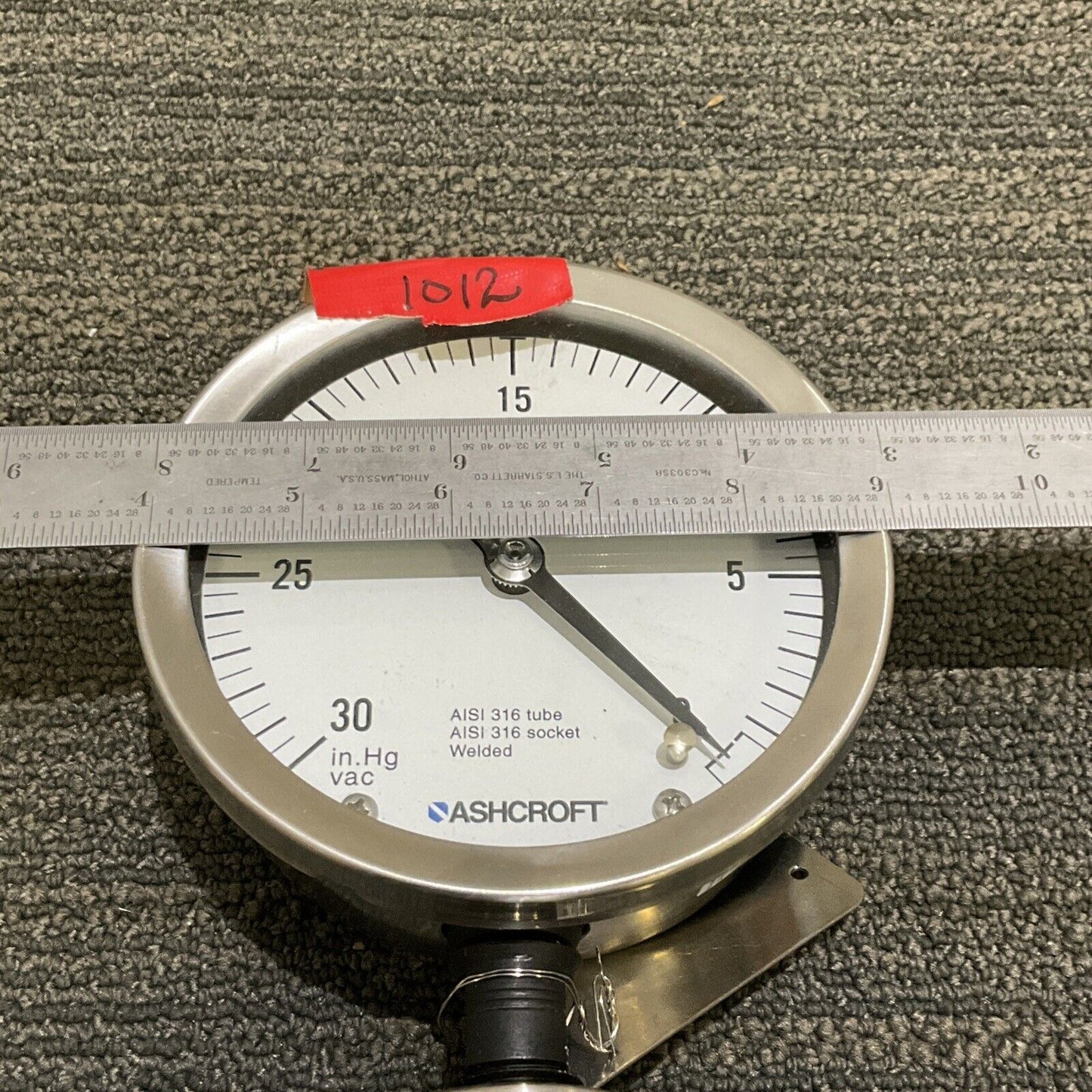 ASHCROFT GAUGE 45 1009S 04L WITH DIAPHRAGM SEAL 50 200TS 04T