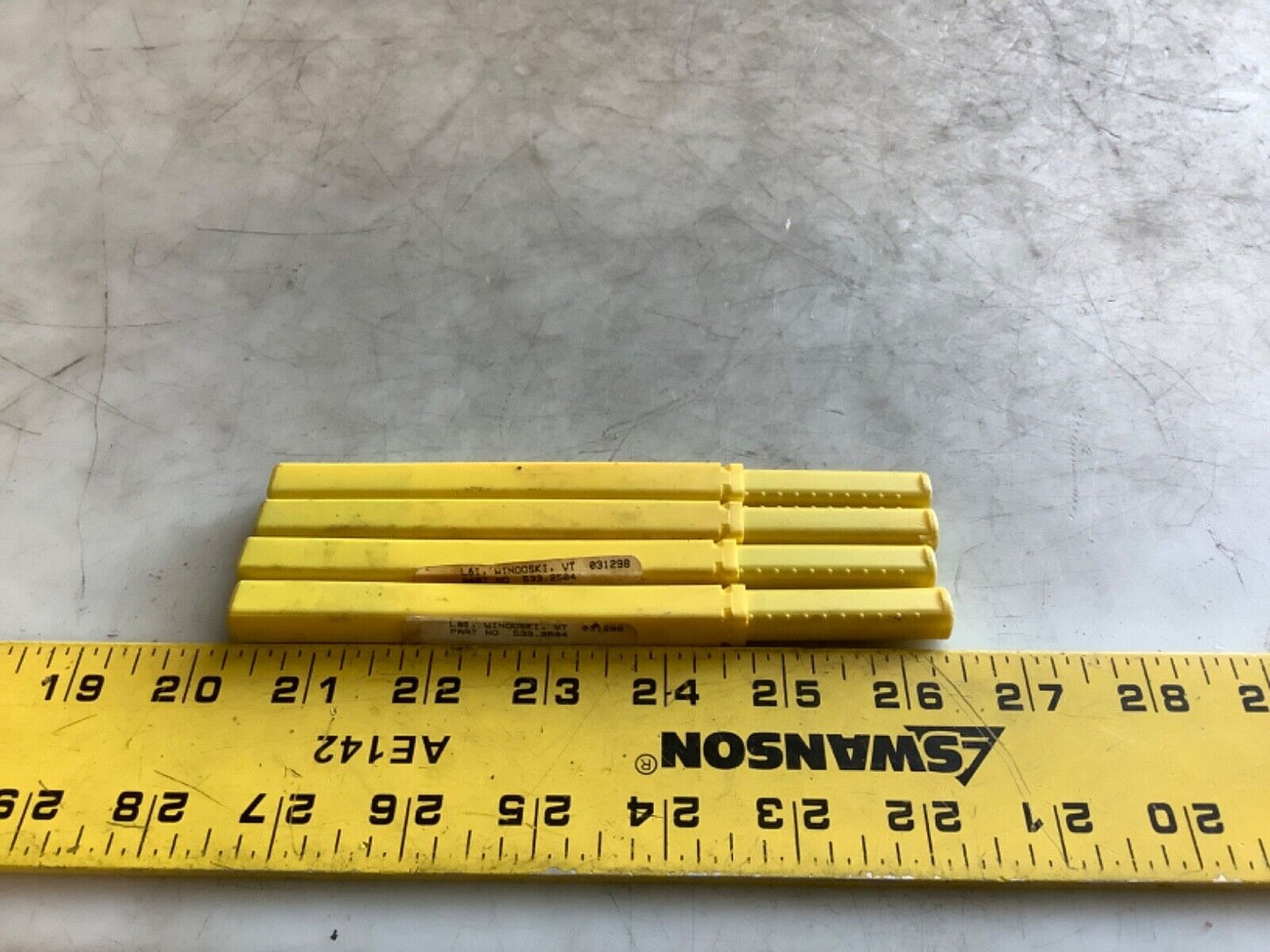 L&I 533.2504 CHUCKING REAMER HSS 333 - LOT OF 4