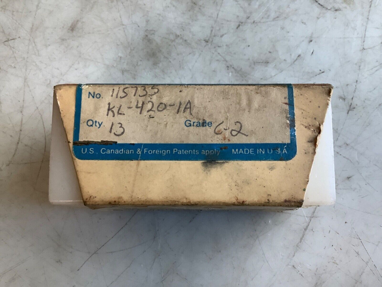 PRECISION INDUSTRIES KL-420-1A INSERT 333 - QTY 12