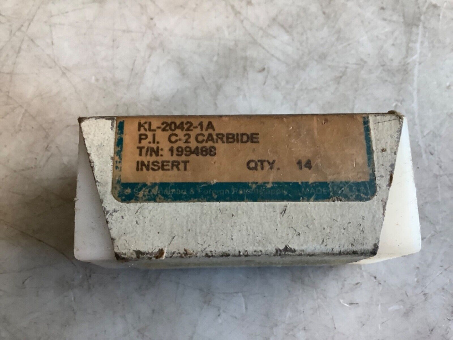 PRECISION INDUSTRIES KL-2042-1A CARBIDE INSERT 333 - QTY 5