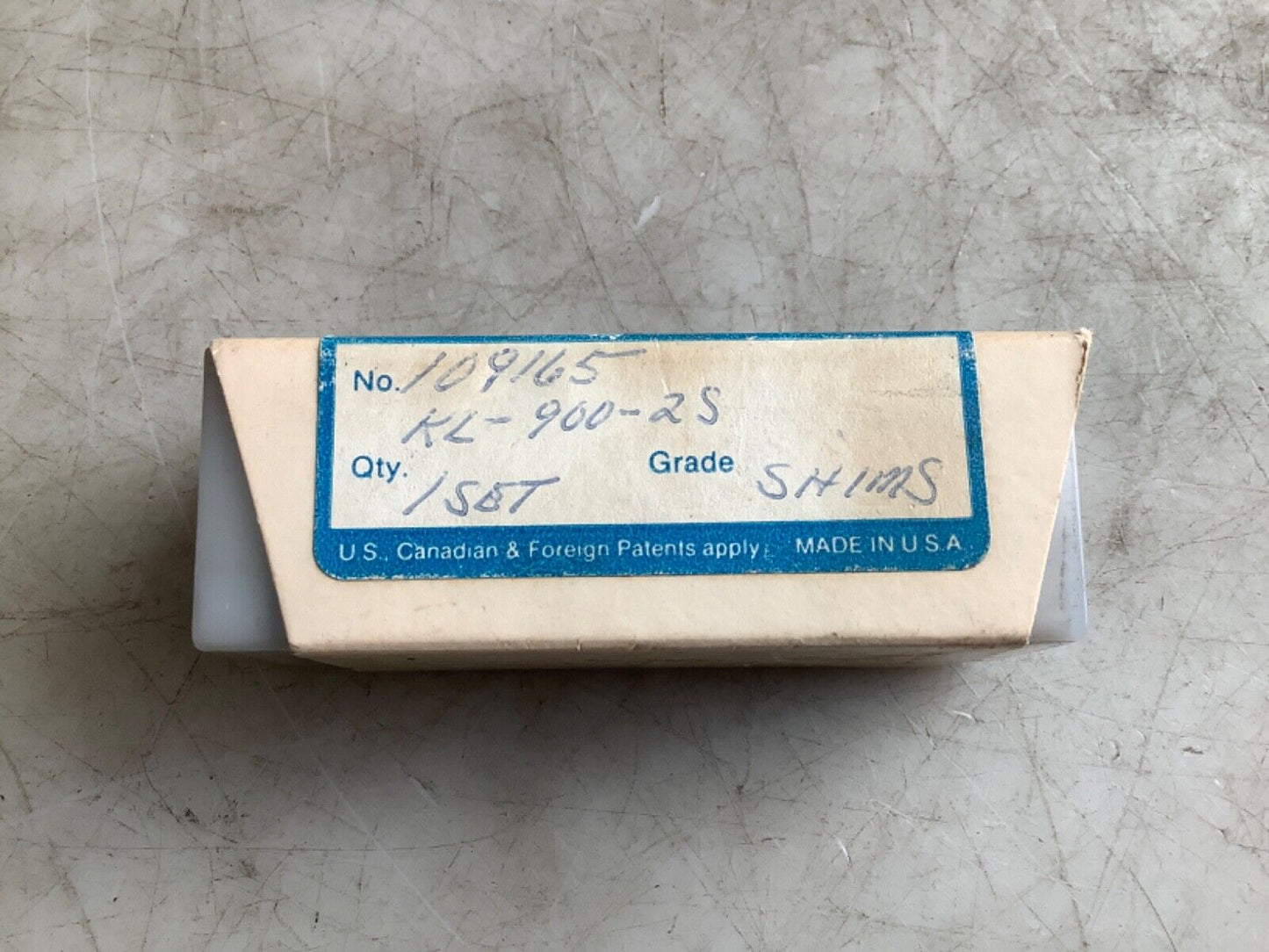 PRECISION INDUSTRIES 109165 KL-900-2S SHIMS 333 - QTY 3