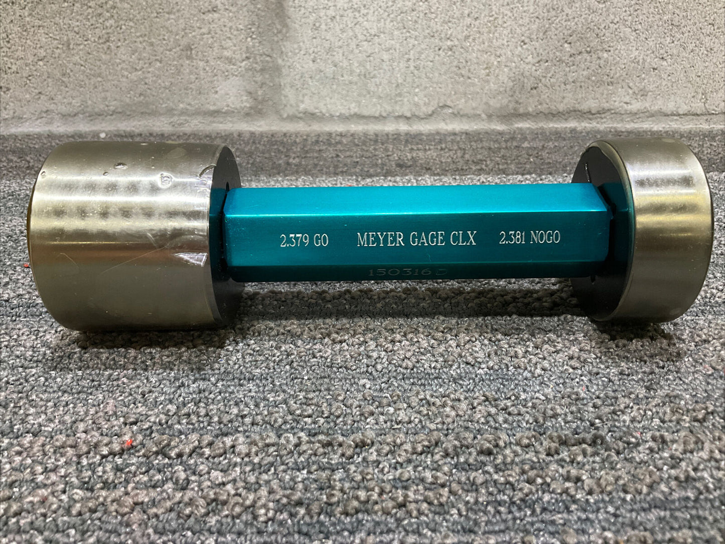 MEYER GAGE CLX 150316 GO 2.379 NOGO 2.381 PLUG GAGE 333