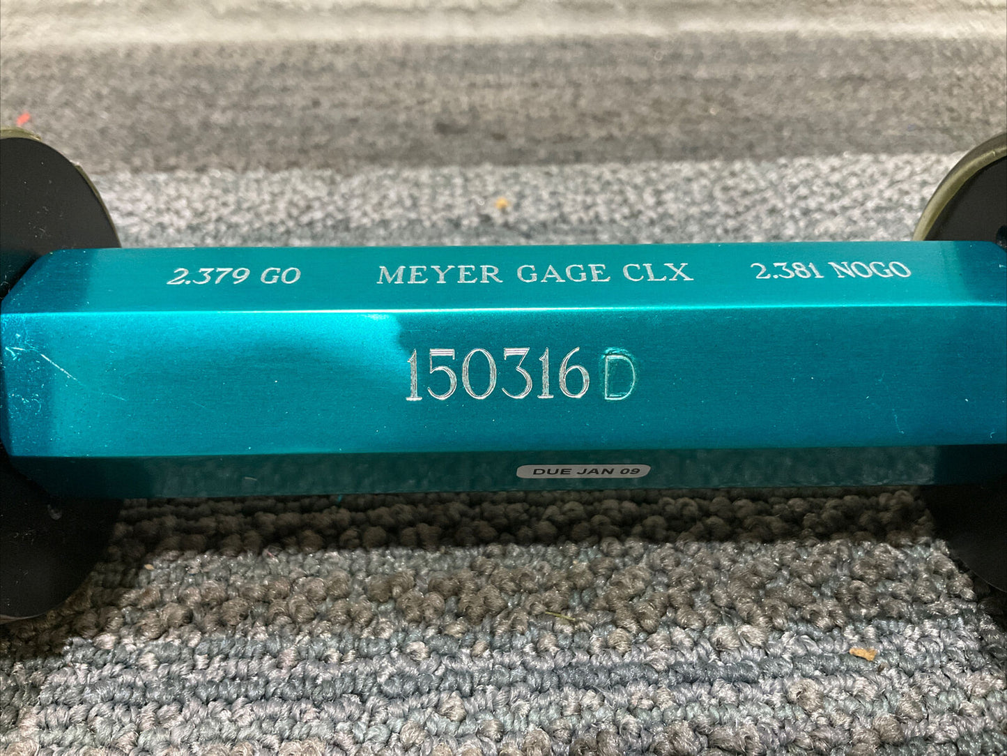 MEYER GAGE CLX 150316 GO 2.379 NOGO 2.381 PLUG GAGE 333