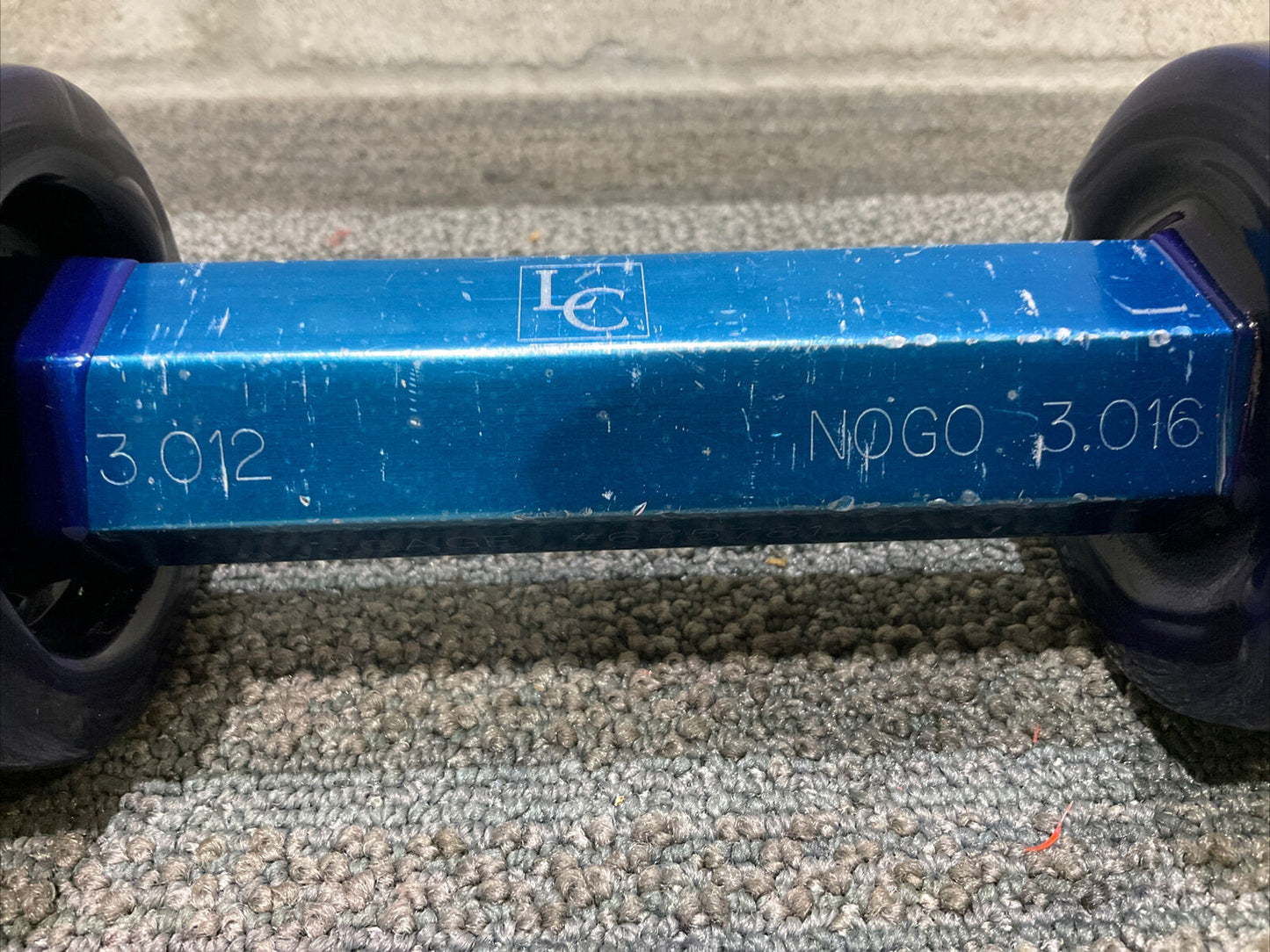 LC 675781 GO 3.012 NOGO 3.016 CLASS X PLUG GAGE SET 333