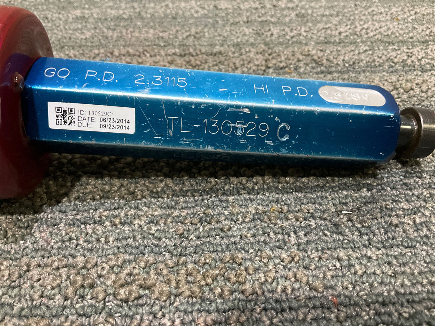 LC TL-130529 2.344-20 UNRS-2B GO PD 2.3115 HI PD 2.3180 THREAD GAGE 333