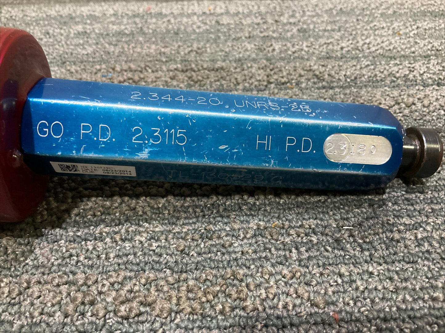 LC TL-130529 2.344-20 UNRS-2B GO PD 2.3115 HI PD 2.3180 THREAD GAGE 333
