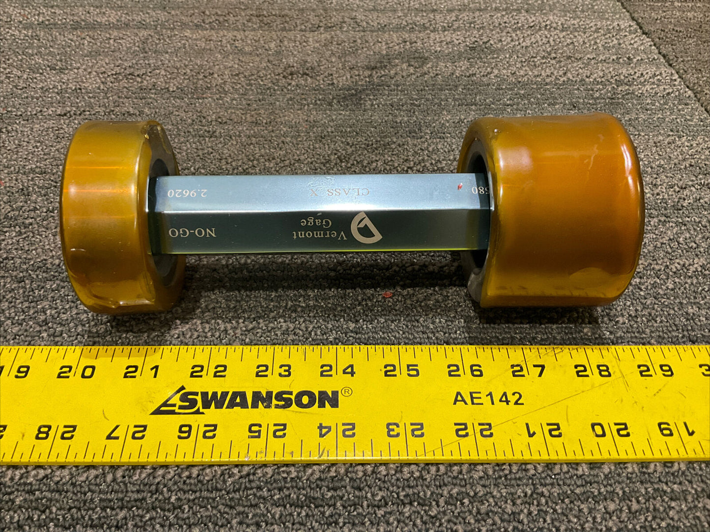 VERMONT GAGE GO 2.9580 NO-GOB2.9620 CLASS X PLUG GAGE SET 333