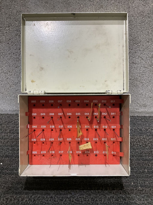 VERMONT GAGE .011-.060 A SERIES PIN GAGE SET 333 INCOMPLETE