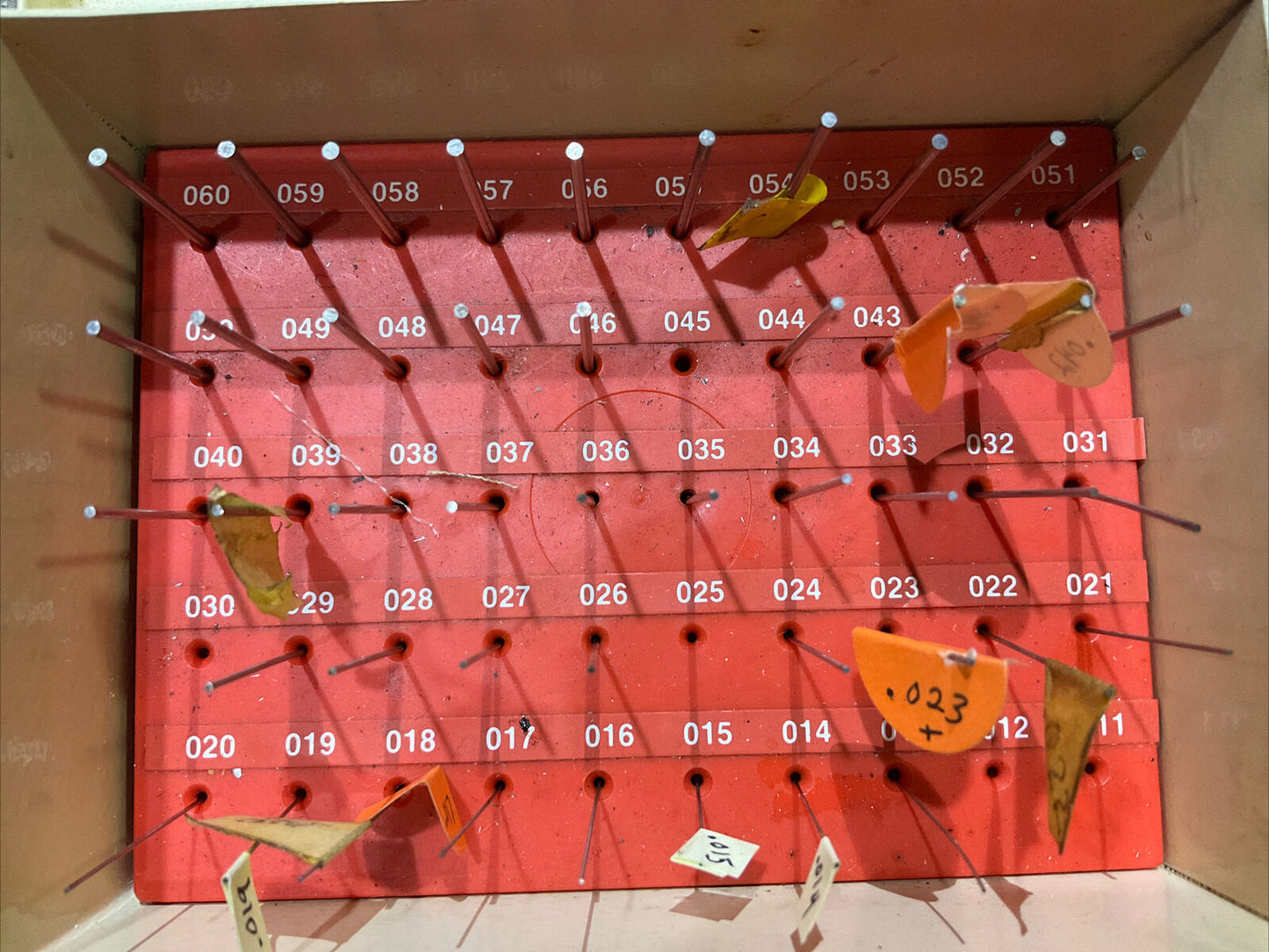 VERMONT GAGE .011-.060 A SERIES PIN GAGE SET 333