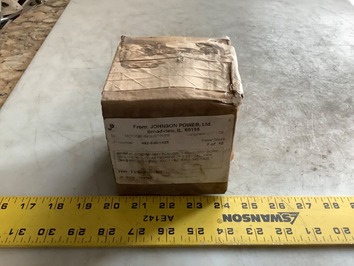 JOHNSON POWER 462-340-1425 COMPANION FLANGE SP-SF41 2IN BORE 1/2IN X 1/4IN 222