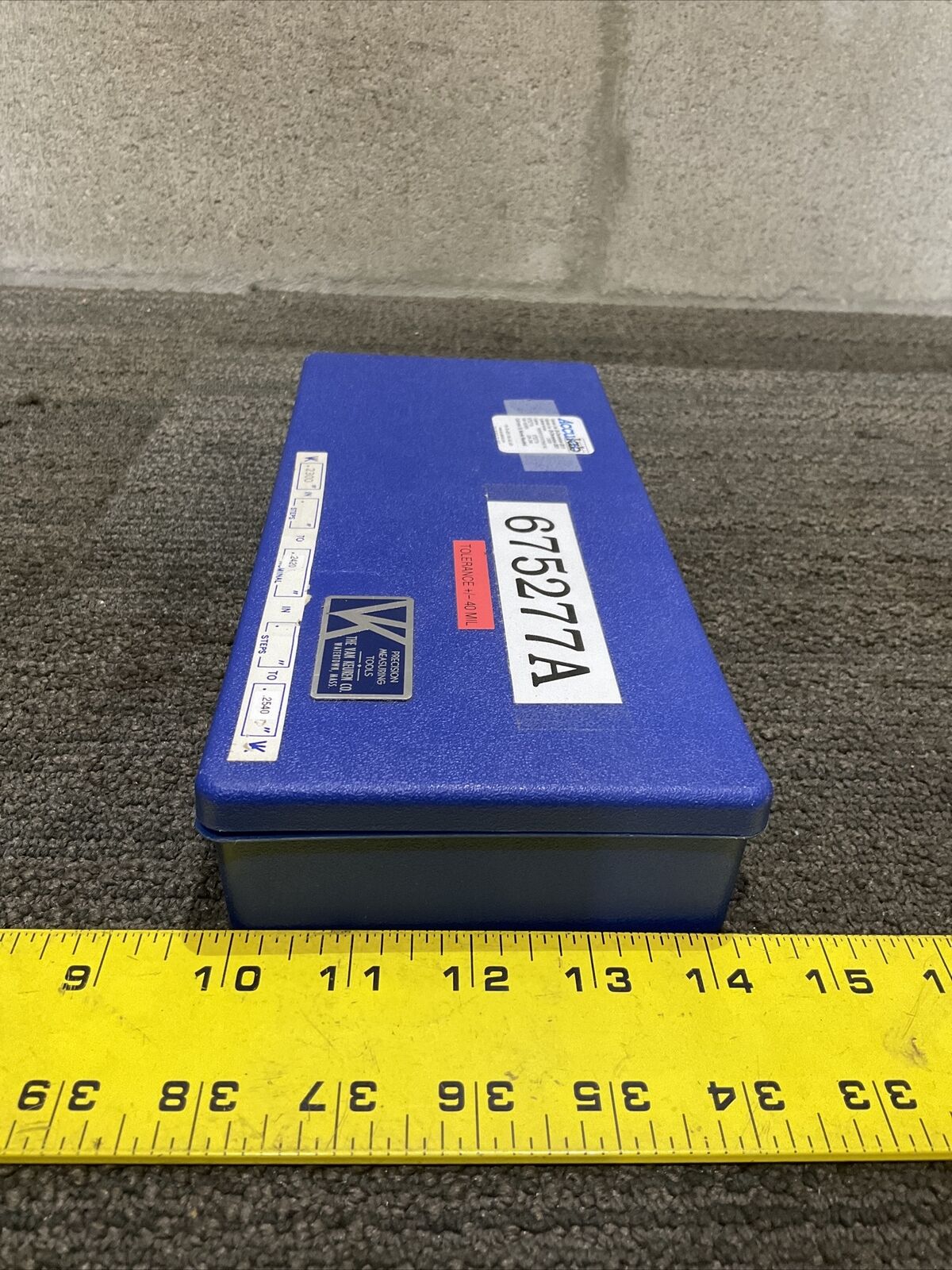 VAN KEUREN .2300 -.2540 PIN GAUGE SET 333