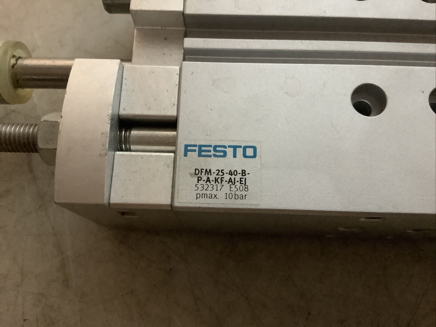 FESTO 532317 DFM-25-40-B-P-A-KF-AL-EL LINEAR GUIDE W/ ZBH-7/ZBH-9 999