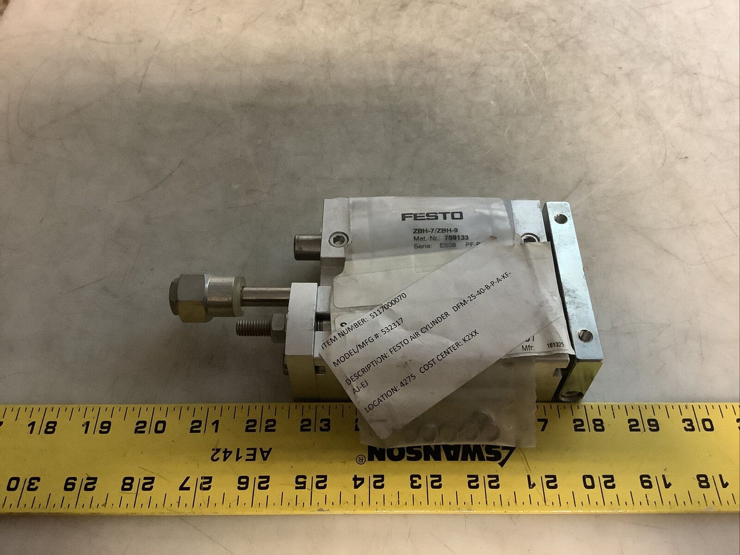 FESTO 532317 DFM-25-40-B-P-A-KF-AL-EL LINEAR GUIDE W/ ZBH-7/ZBH-9 999