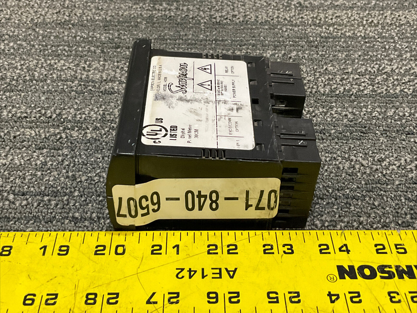 SIMPSON H335 DIGITAL PANEL METER 222