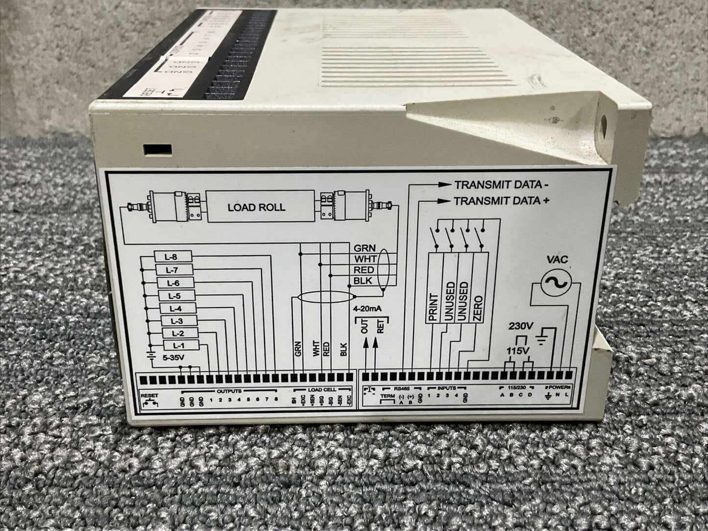 VISHAY BLH PS 2010T WEB TENSION TRANSMITTER 115/230VAC 50/60HZ 222