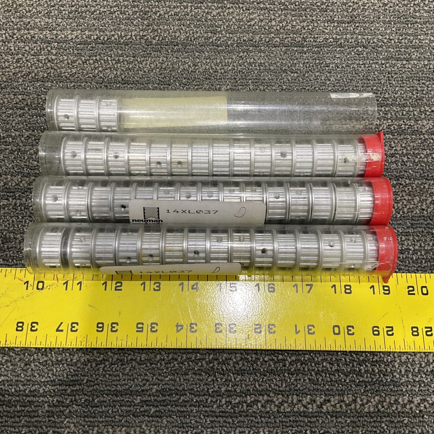 14 x LO37 3FA ALUM.TIMING PULLY 14-TOOTH 1/2” BORE NEUMAN LOT OF 48