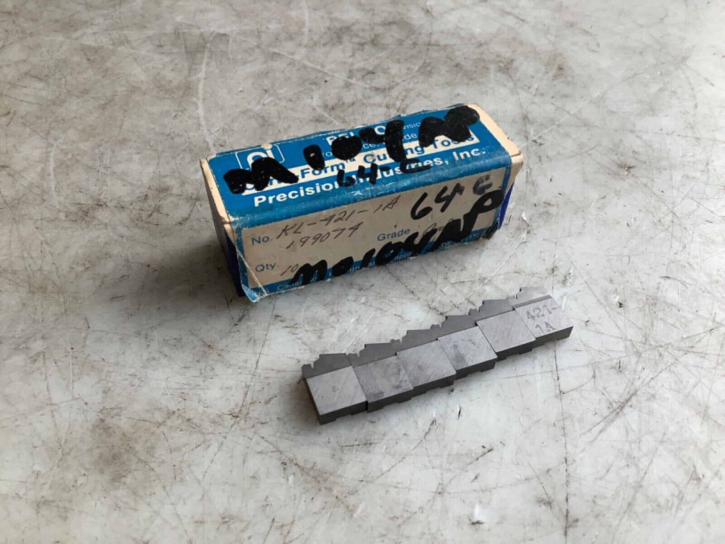 PRECISION INDUSTRIES KL-421-1A 199074 INSERTS 333 - QTY 6