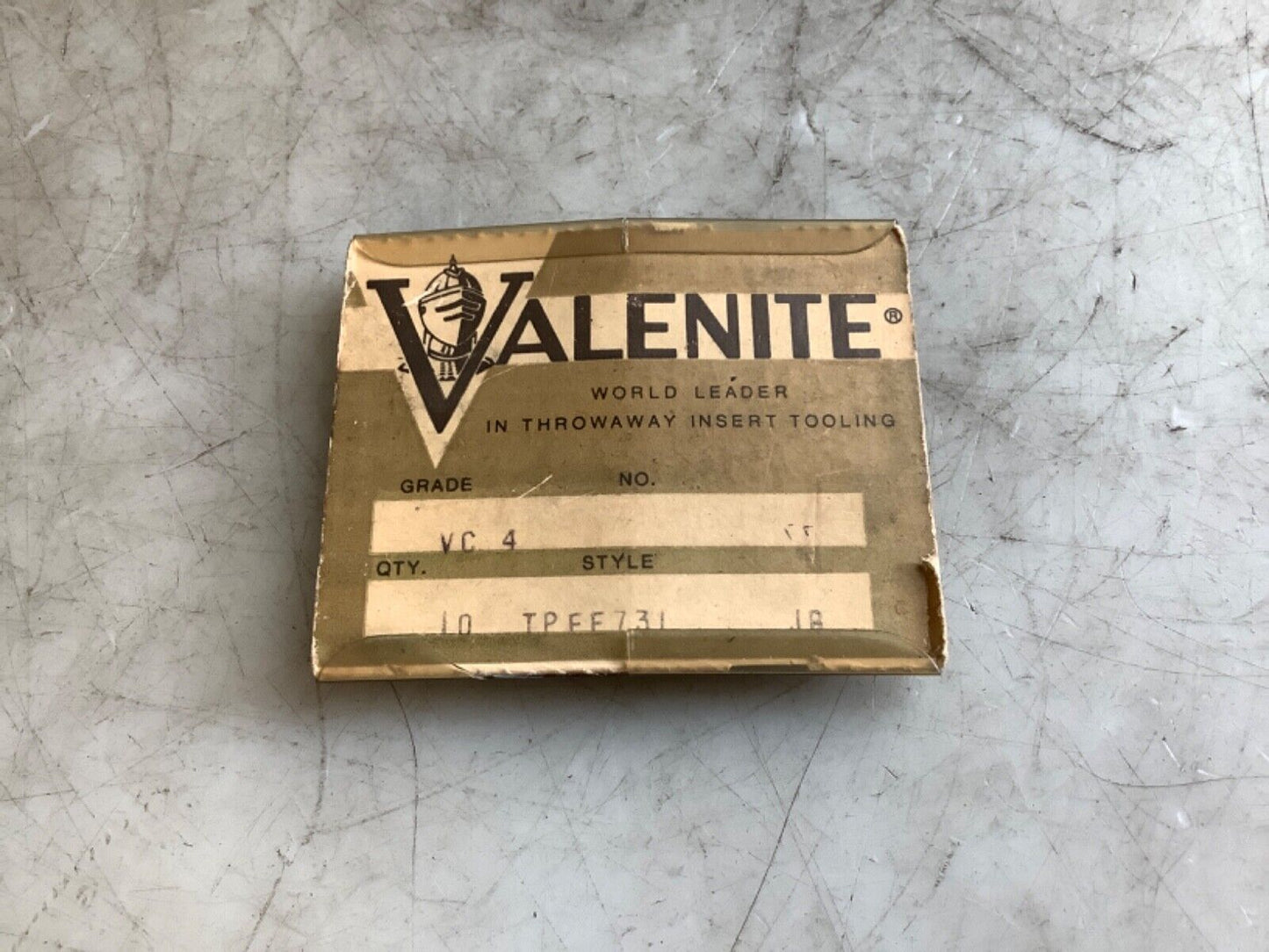 VALENITE TPEE731 VC4 INSERT 333 - QTY 4