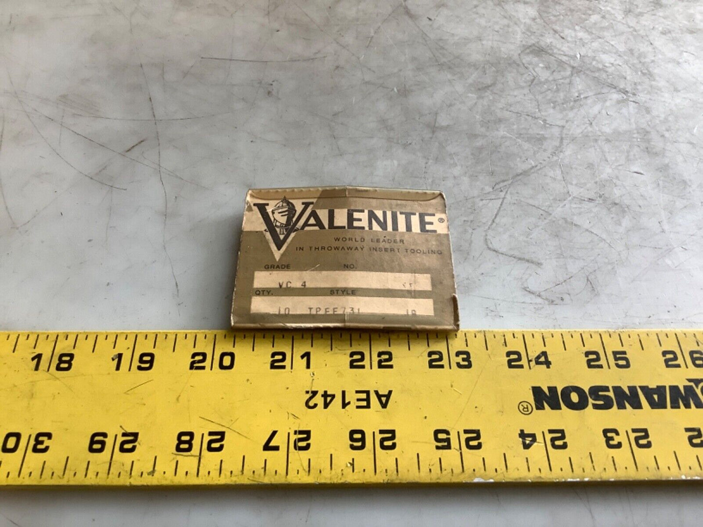 VALENITE TPEE731 VC4 INSERT 333 - QTY 4