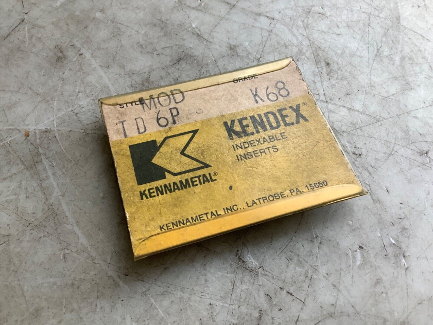 KENNAMETAL TD6P K68 INSERTS 333 - QTY 4