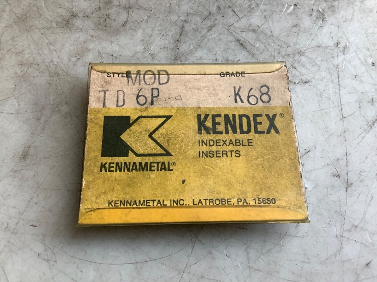 KENNAMETAL TD6P K68 INSERTS 333 - QTY 4