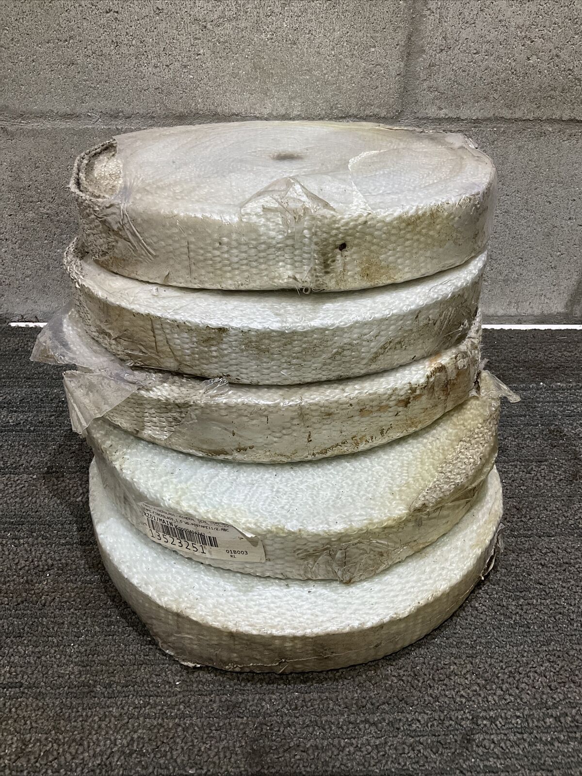 MINERAL SEAL PDSTAPE11/2 FIBERGLASS TAPE 1.5 IN WIDE 5LB 678 LOT OF 5