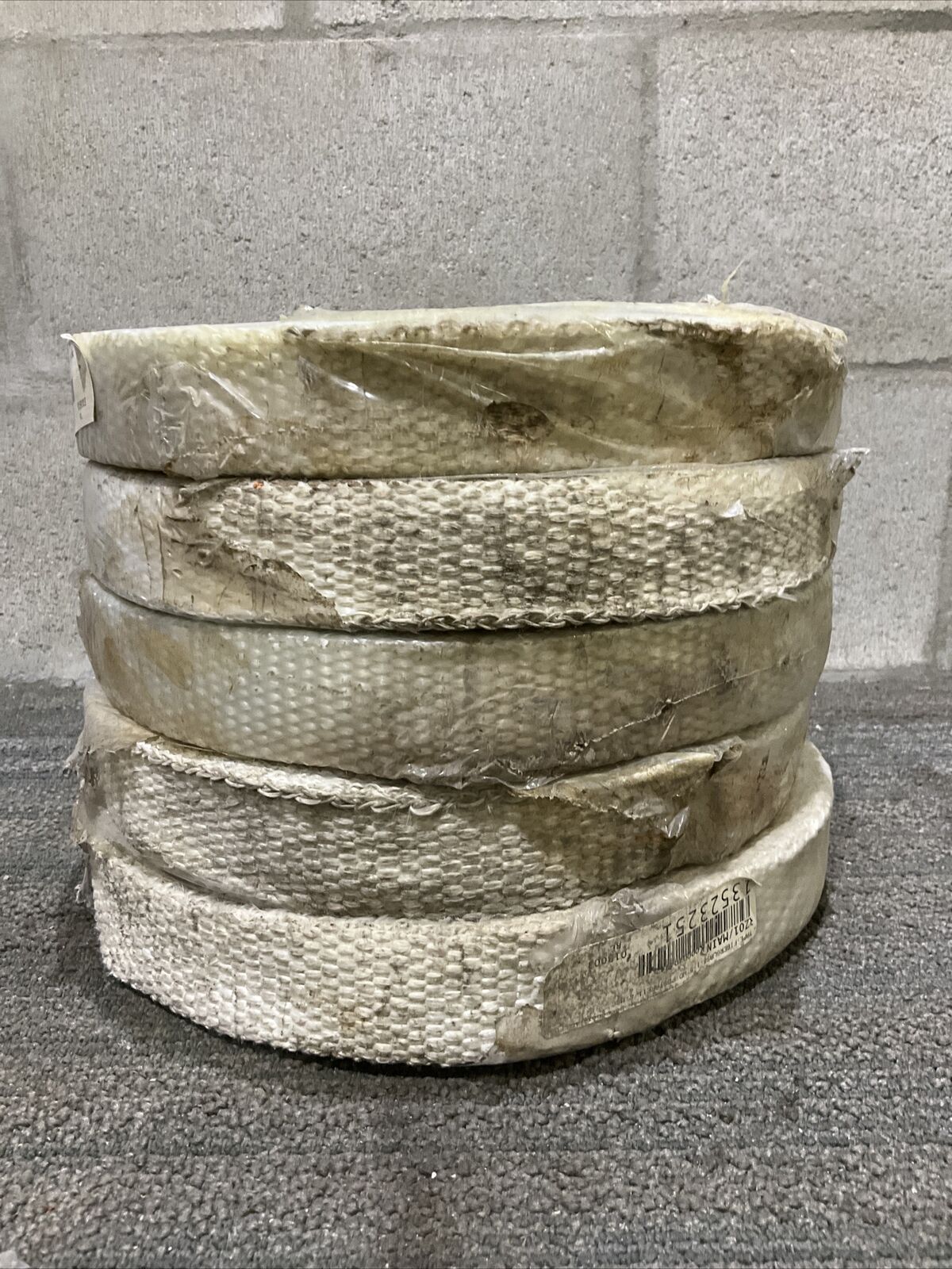 MINERAL SEAL PDSTAPE11/2 FIBERGLASS TAPE 1.5 IN WIDE 5LB 678 LOT OF 5