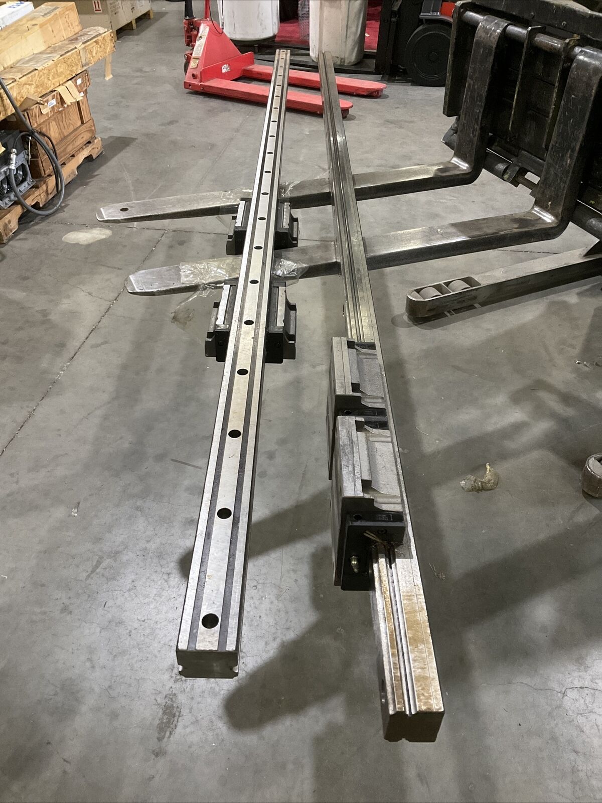 NSK LINEAR RAILS LH65-2920FL2-P5Z3-1 NSK LH65 2 RAILS 4 BEARINGS 2920MM 115 INCH