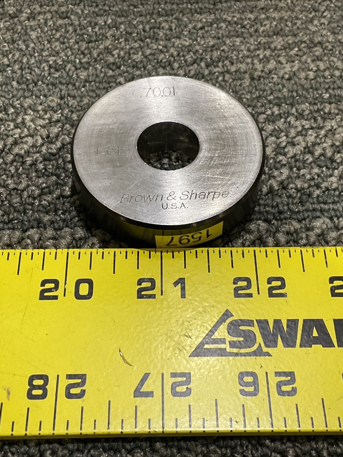 BROWN & SHARPE .7001 F81 RING GAGE 333
