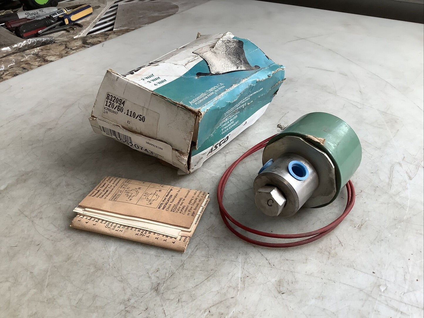 ASCO 832094 SOLENOID VALVE 1/4IN 678