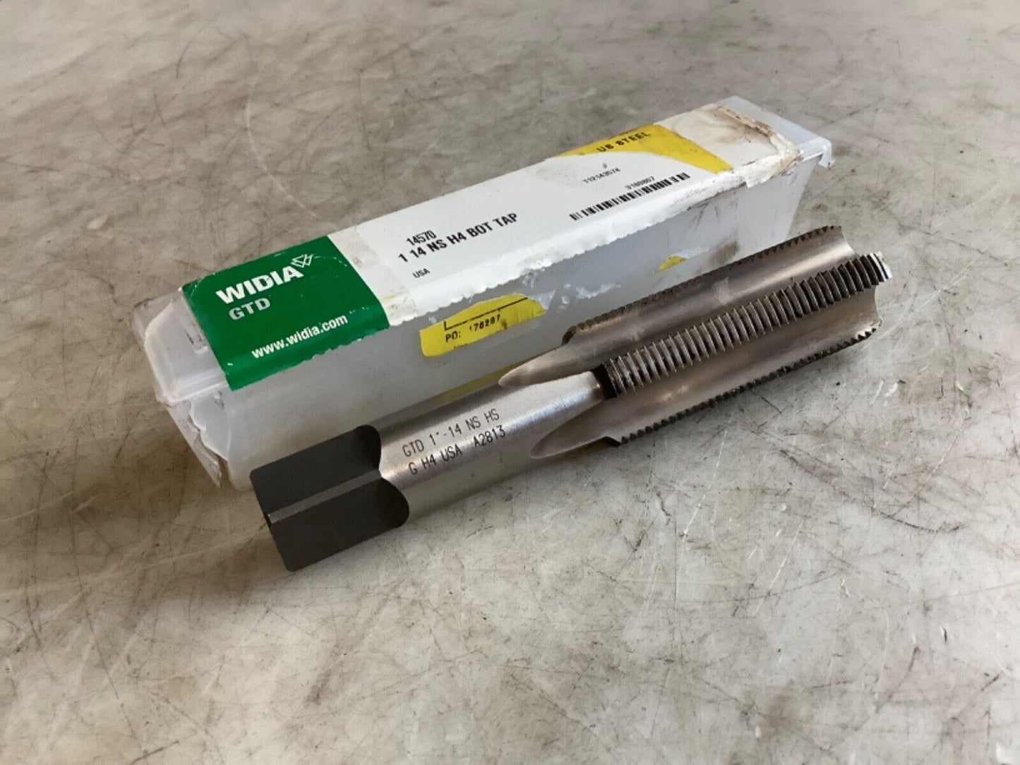WIDIA 14570 STRAIGHT FLUTE BOTTOMING TAP 1IN 14 NS H4 FL4 222