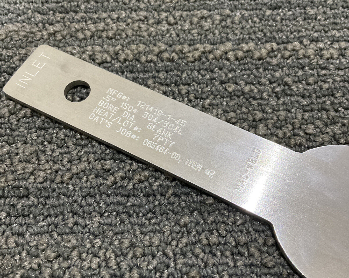 MAC-WELD ORIFICE PLATE .5” 121419-1-45