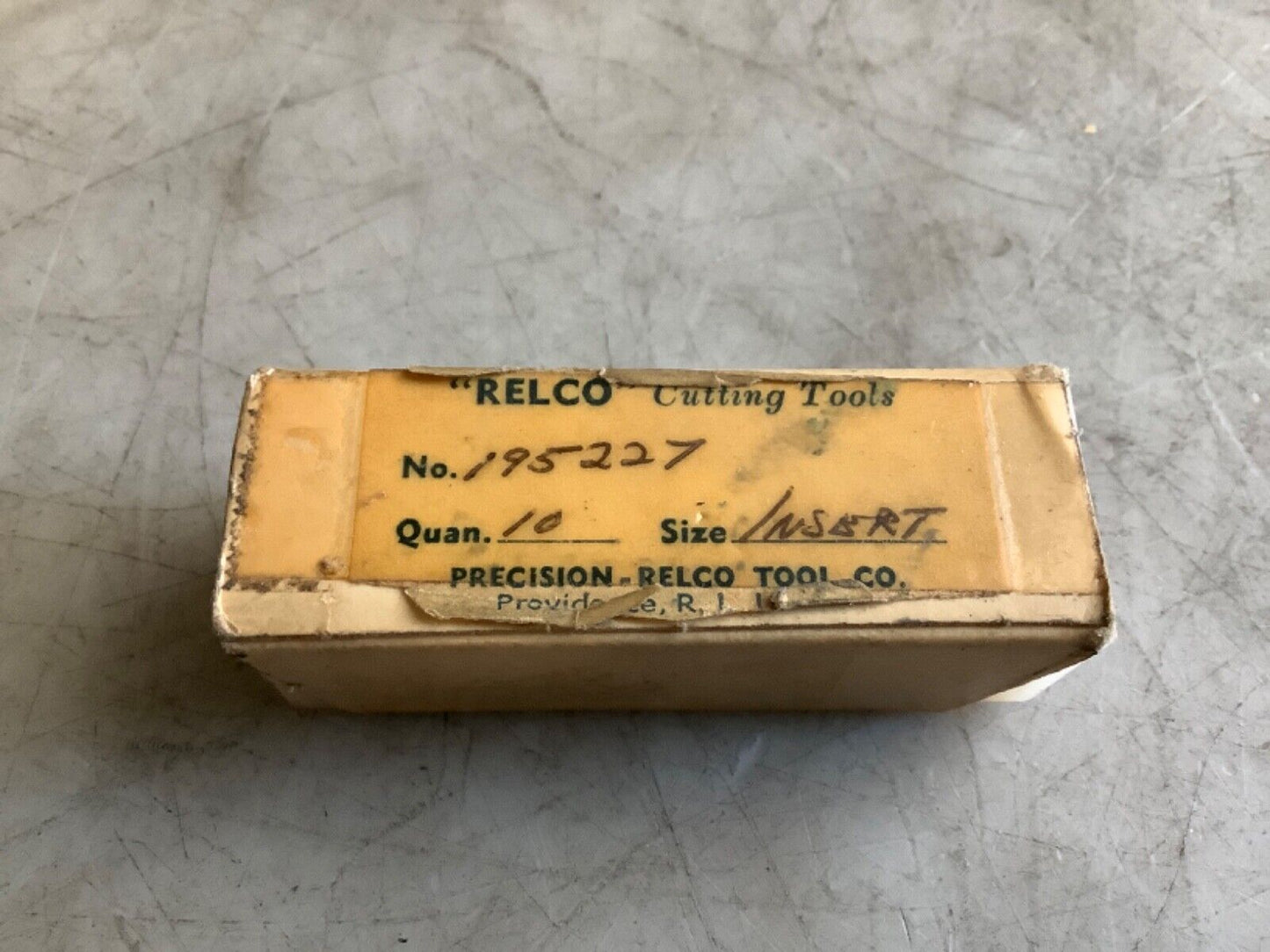 RELCO 195227 INSERT C-2 333 - QTY 7