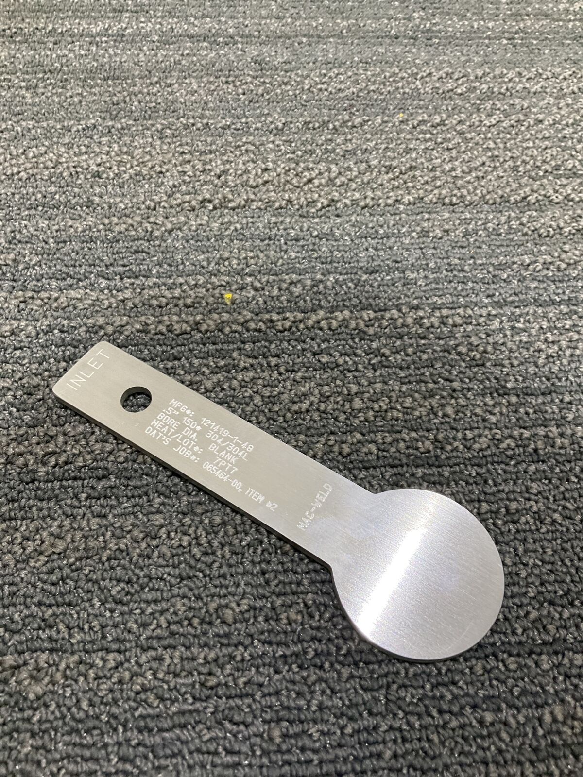 MAC-WELD ORIFICE PLATE .5” 121419-1-48