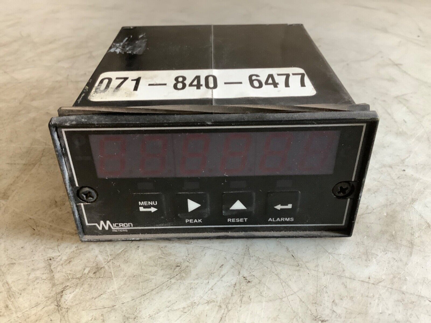 MICRON METERS M20020SG1 DIGITAL ALARM 222