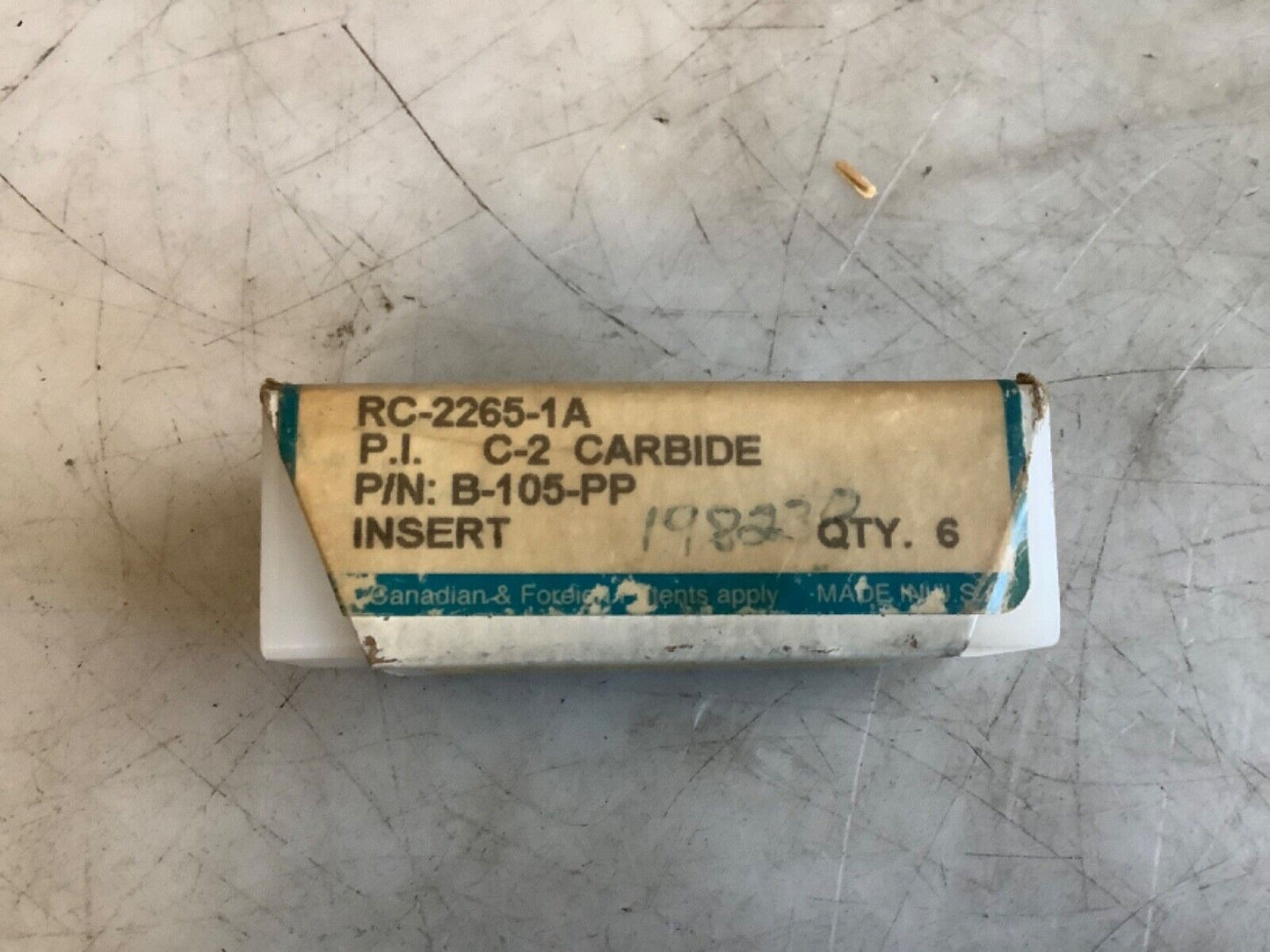 PRECISION INDUSTRIES RC-2265-1A INSERT C-2 333 - QTY 4