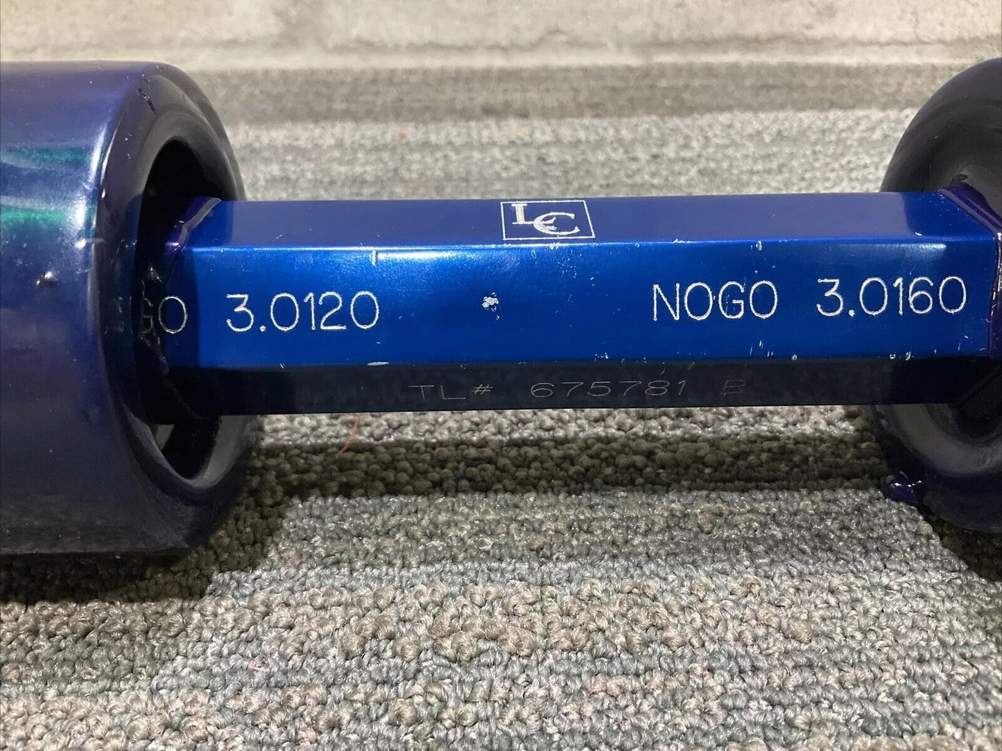 LC GO 3.0120 NOGO 3.0160 CLASS X THREAD GAGE SET 333
