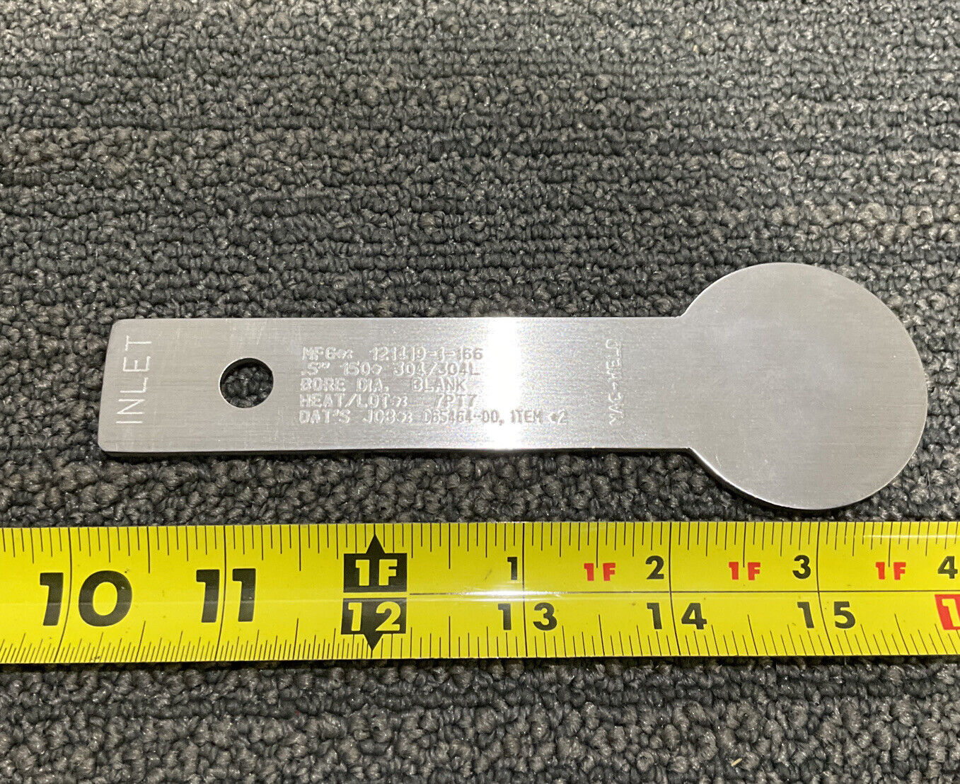 MAC-WELD ORIFICE PLATE .5” 121419-1-166