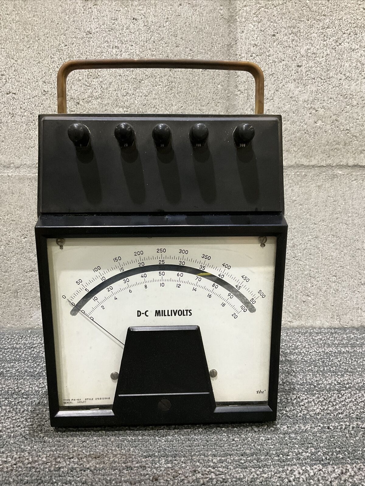WESTINGHOUSE PX-151 291B729A18 D-C MILLIVOLTS 222