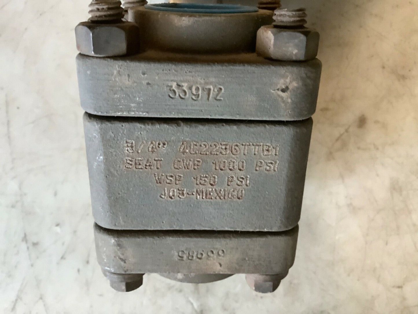 JAMESBURY 4C2236TTB1 BALL VALVE CWP 3/4IN 444