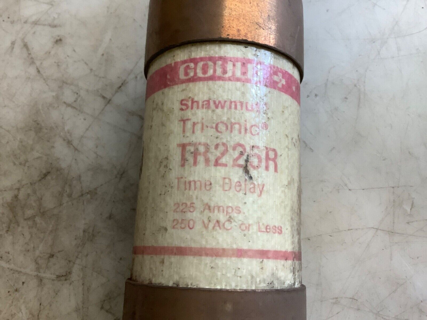 GOULD SHAWMUT TR225R FUSE 250VAC 225A 444 - LOT OF 2