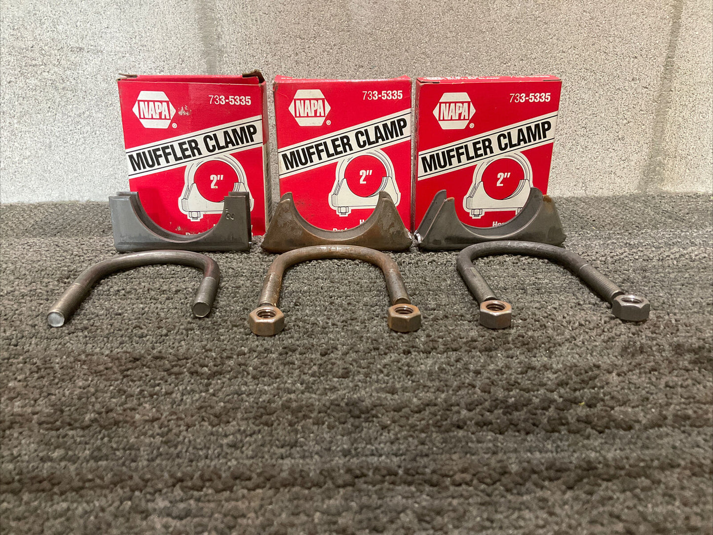 NAPA 733-5335 MUFFLER CLAMP 444 LOT OF 3