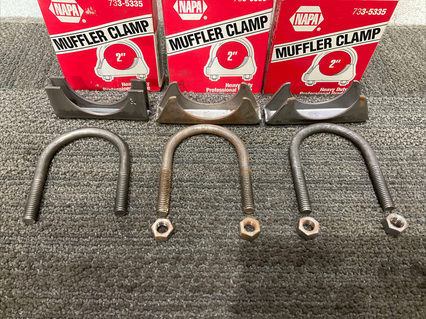 NAPA 733-5335 MUFFLER CLAMP 444 LOT OF 3