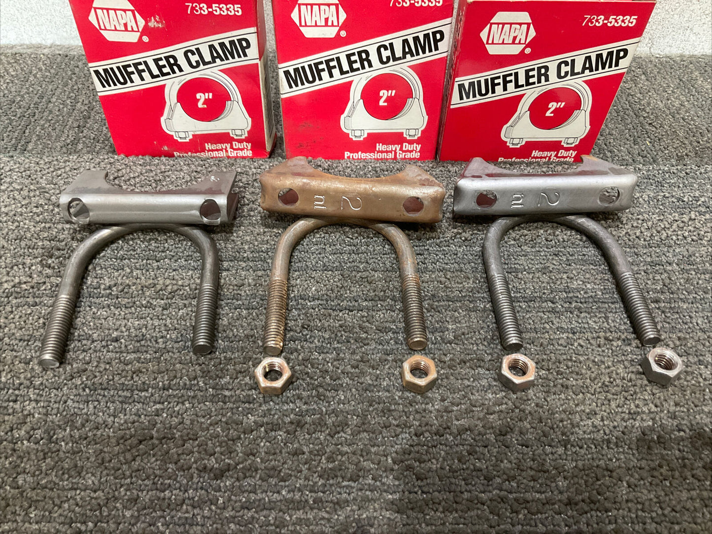 NAPA 733-5335 MUFFLER CLAMP 444 LOT OF 3