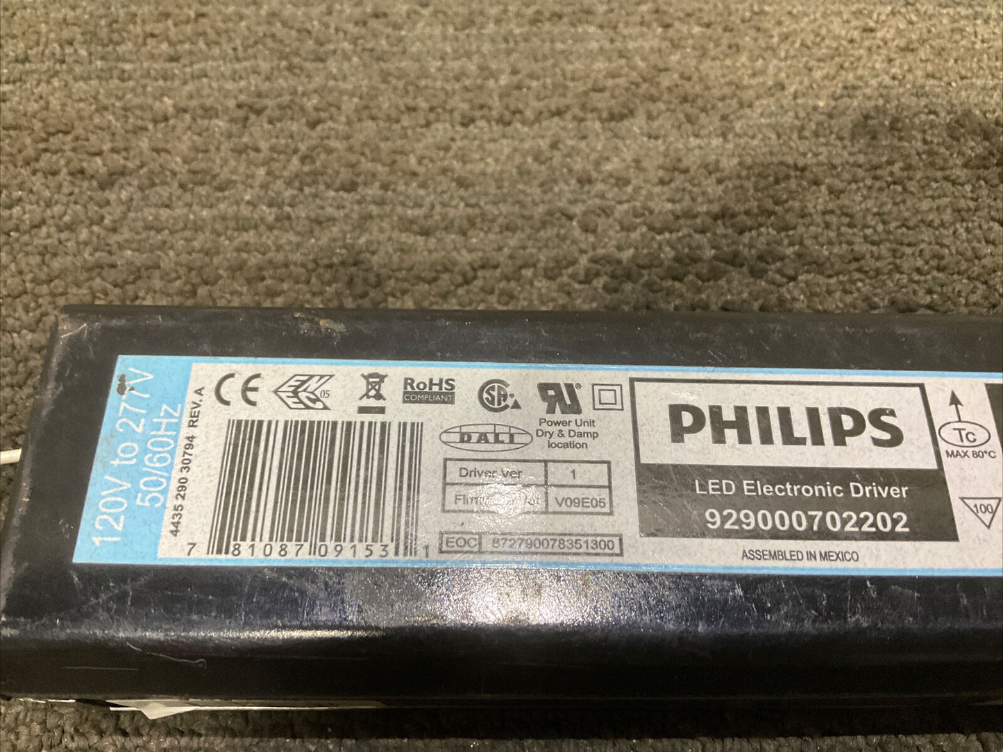 PHILIPS 929000702202 LED ELETRONIC DRIVER 444