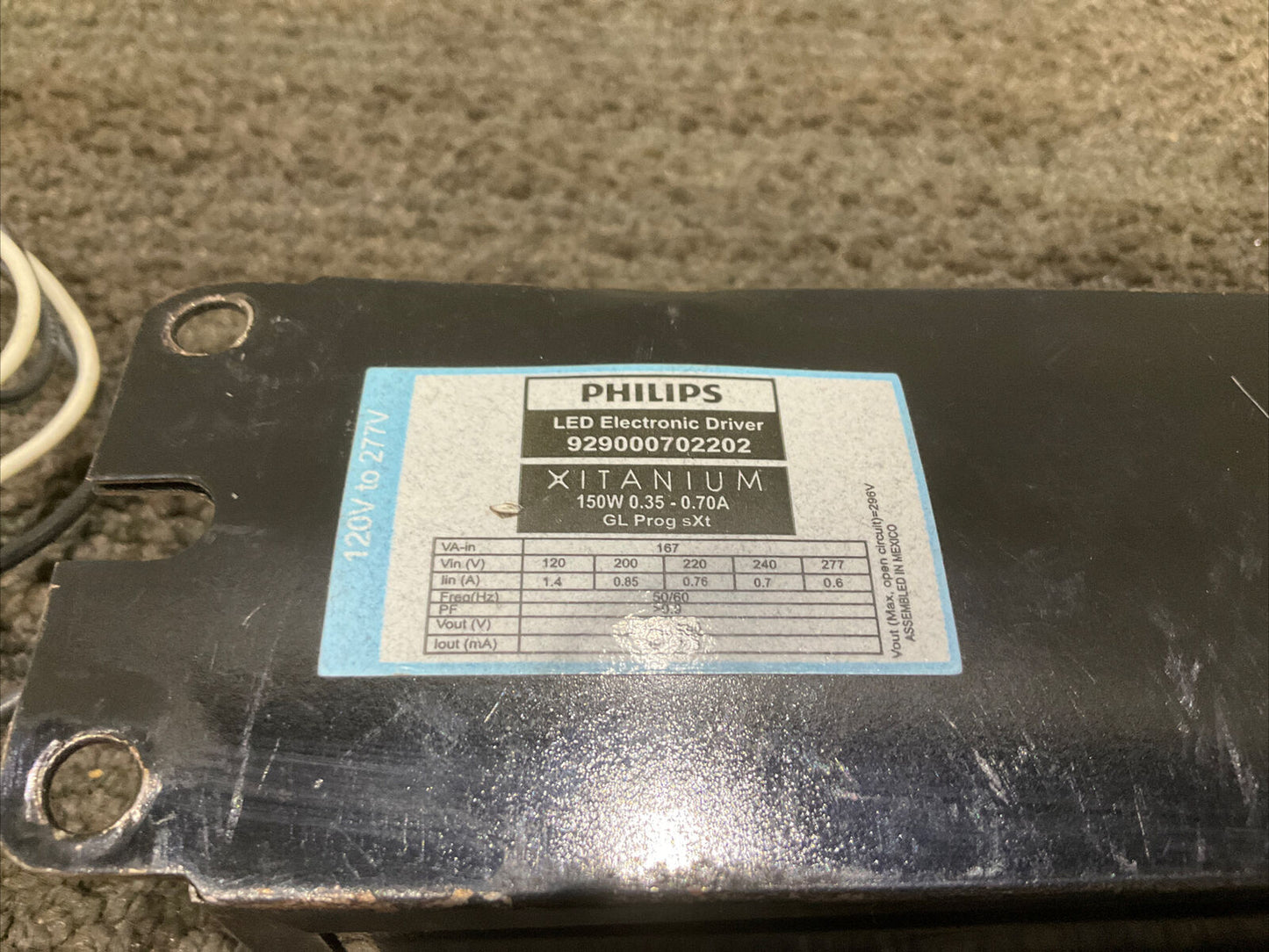 PHILIPS 929000702202 LED ELETRONIC DRIVER 444
