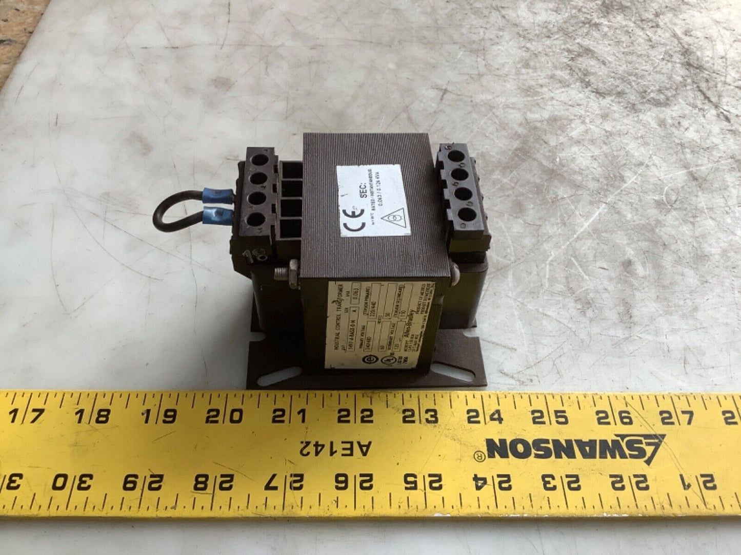 ALLEN BRADLEY 1497-A-BASX-0-N SER A CONTROL CIRCUIT TRANSFORMER 220/240V 444