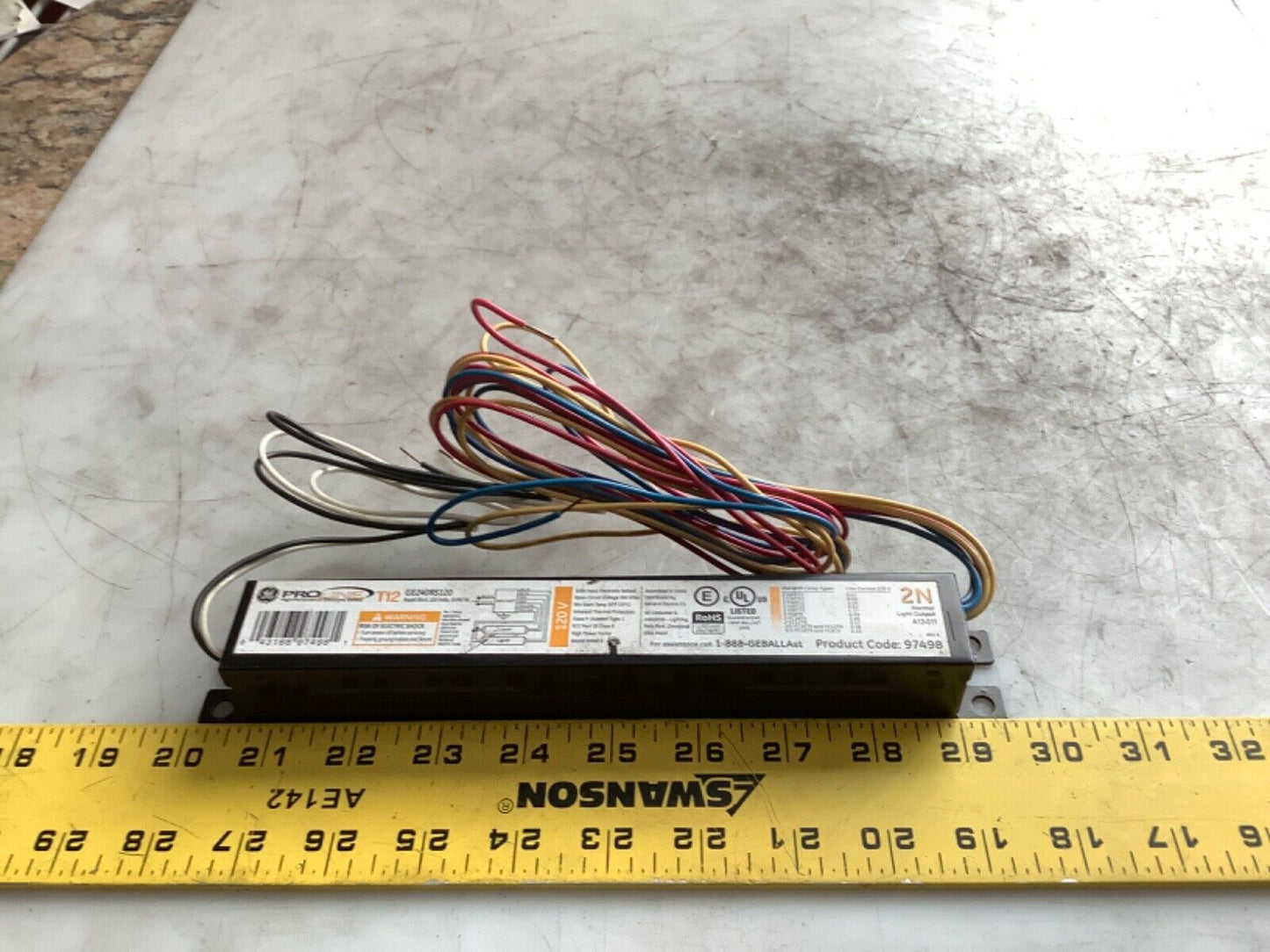 GE 97498 GE240RS120 ELECTRONIC BALLAST 120V 444